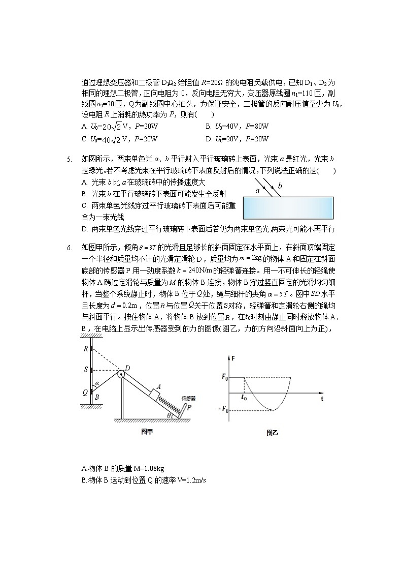 2023届湖南省岳阳市华容县高三下学期普通高中新高考适应性考试物理试题（含答案）第2页