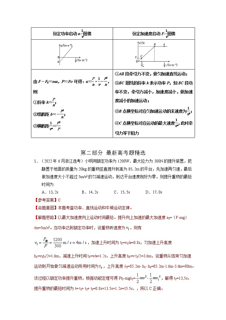 专题36机车的启动和运行（解析版）-2023高考一轮复习知识点精讲与最新高考题模拟题同步训练第2页