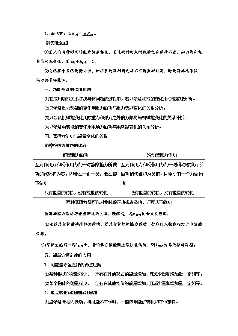 专题39功能关系能量守恒定律（原卷版）-2023高考一轮复习知识点精讲与最新高考题模拟题同步训练第2页