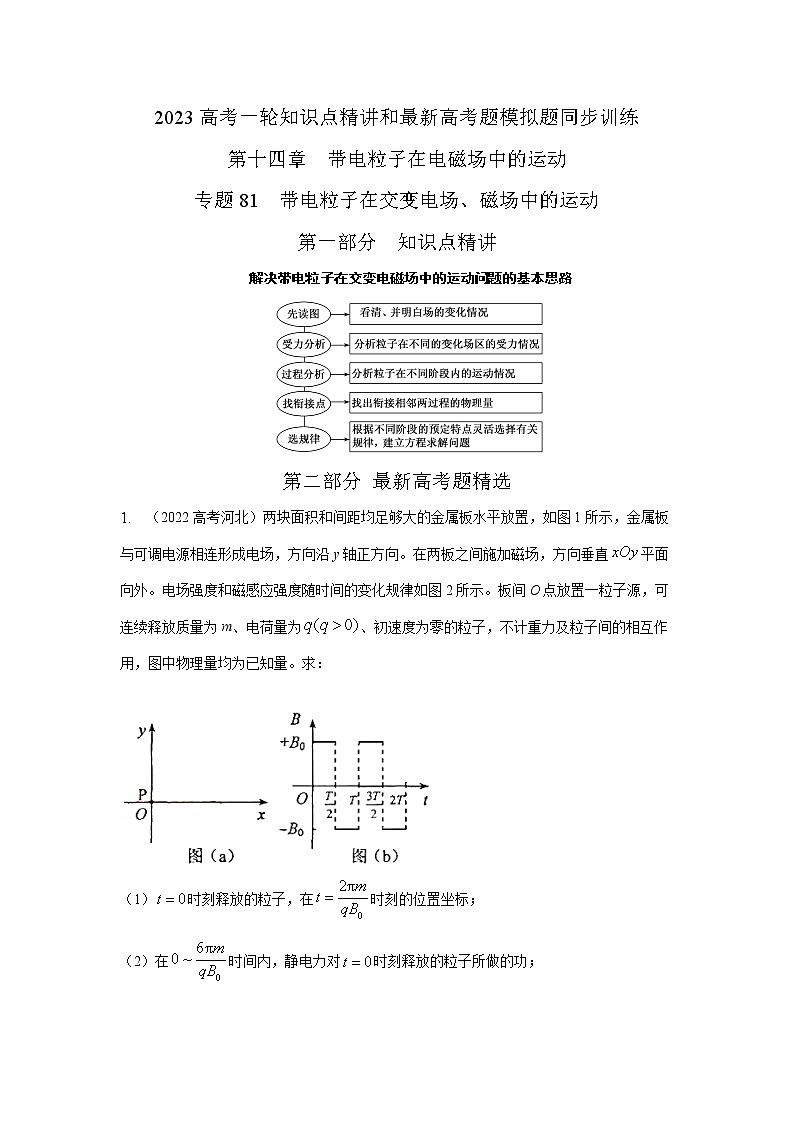 专题81带电粒子在交变电场、磁场中的运动（解析版）-2023高考一轮复习知识点精讲和最新高考题模拟题同步训练第1页