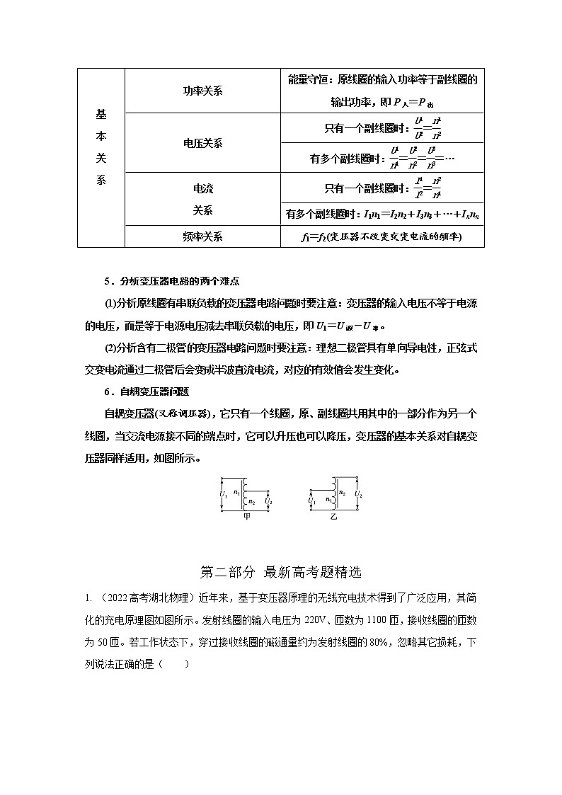 专题94理想变压器（解析版）-2023高考一轮复习知识点精讲和最新高考题模拟题同步训练第2页