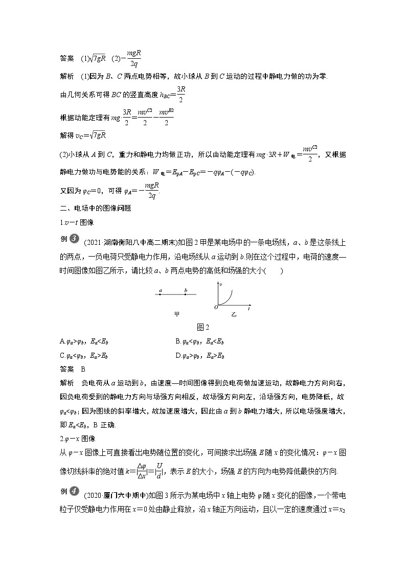 第10章 专题强化4　电场中的功能关系及图像问题02
