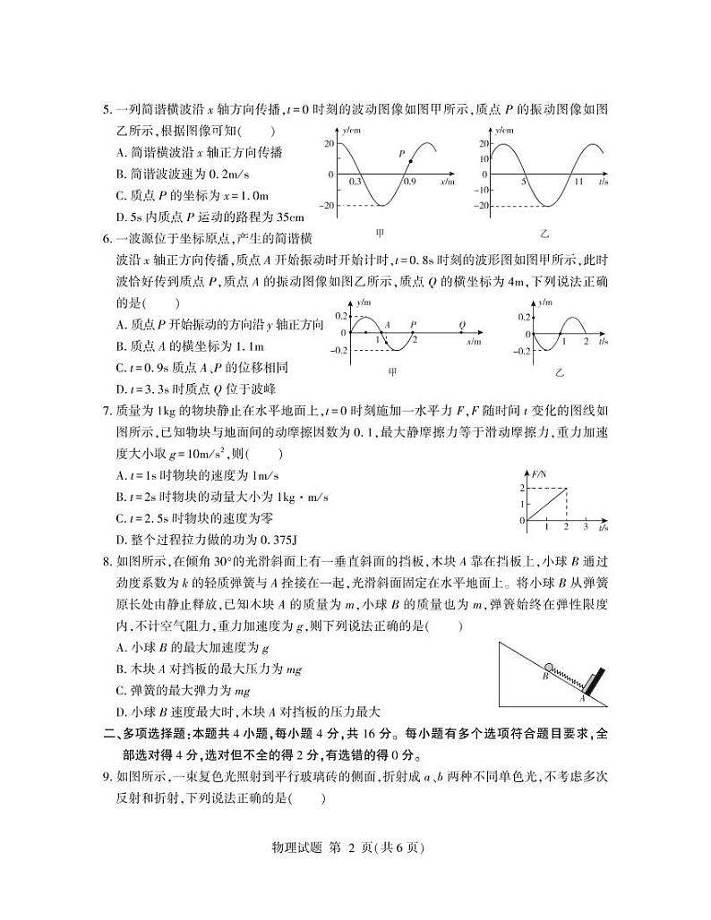 2022-2023学年山东省临沂市高二上学期期末物理试题 PDF版02