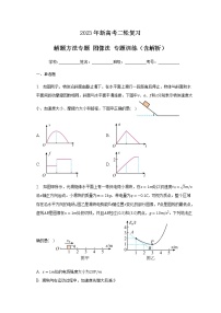 2023年新高考二轮复习 解题方法专题 图像法 专题训练（含解析）