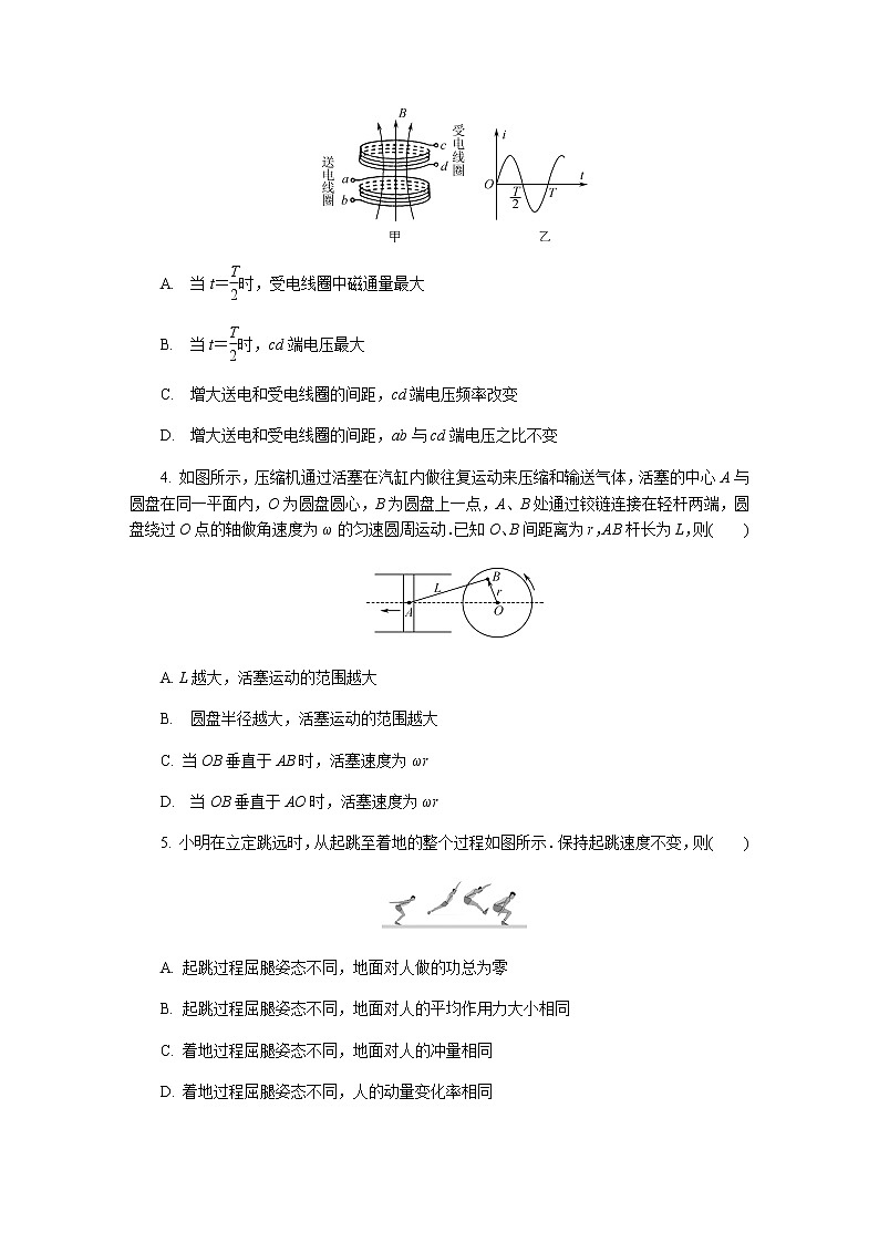 2022-2023学年江苏省南通等五市高三下学期2月开学摸底考试 物理（含答案）第2页