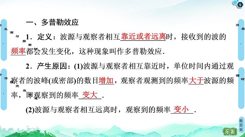 人教版（2019）高中物理选择性必修第一册 3.5 多普勒效应 课件05