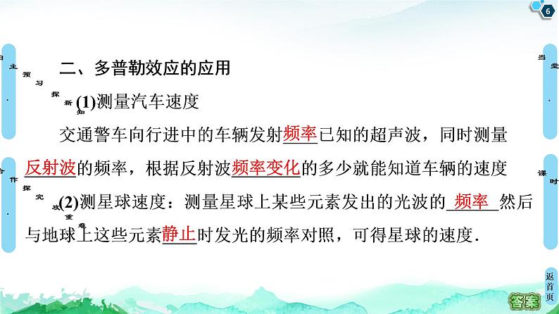 人教版（2019）高中物理选择性必修第一册 3.5 多普勒效应 课件06