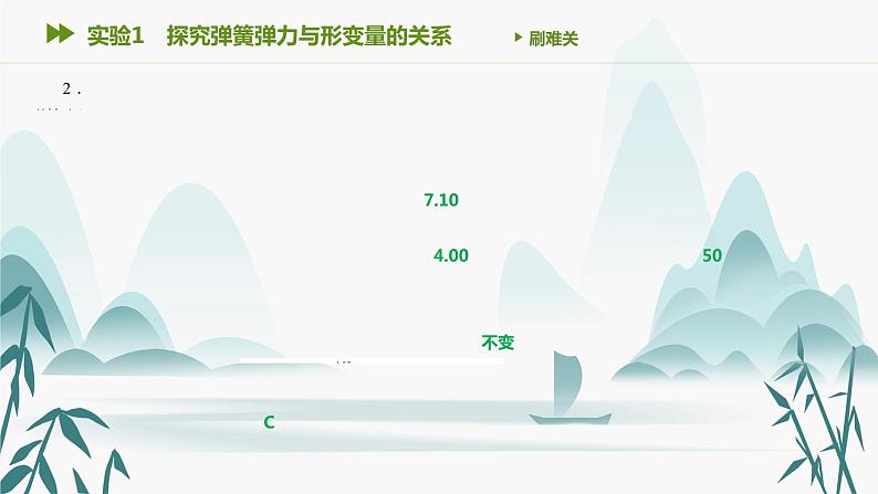 第三章 实验1　探究弹簧弹力与形变量的关系 课件PPT03