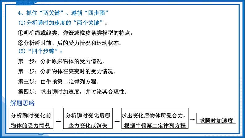 专题  瞬时加速度(突变)问题和动力学图像问题(课件)-高中物理课件（人教版必修第一册）07