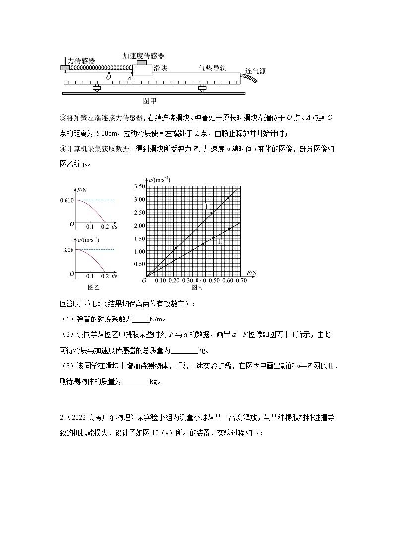 专题54源于实际情景实验-高考物理一轮复习知识点精讲与最新高考题模拟题同步训练02