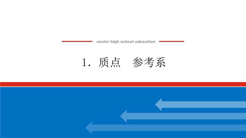 1.1 质点　参考系课件PPT第1页