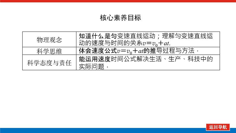 2.2 匀变速直线运动的速度与时间的关系课件PPT第4页