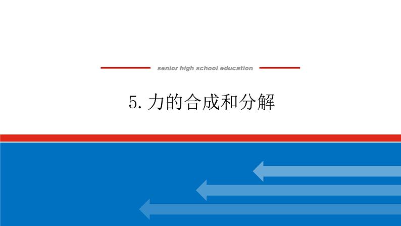 3.5 力的合成和分解课件PPT第1页