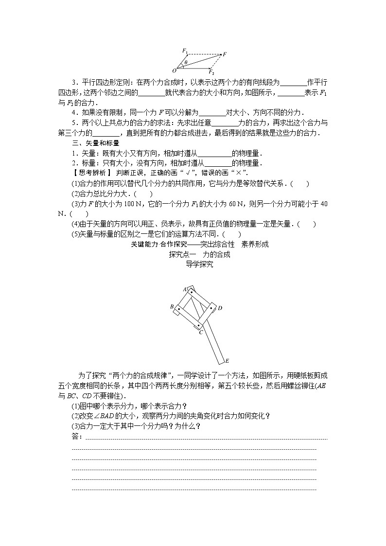 3.5 力的合成和分解第2页