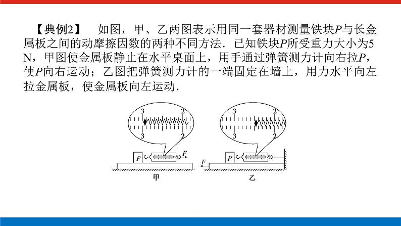 素养提升⑨ 摩擦力的突变及动摩擦因数的测定课件PPT高一上物理期末复习第7页