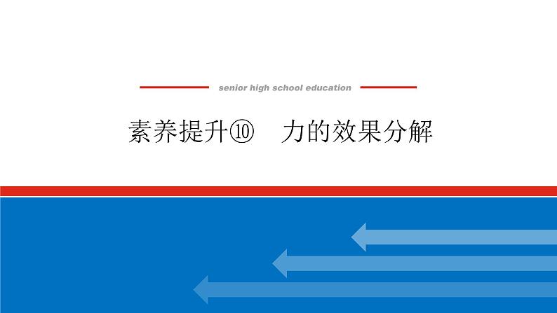 素养提升⑩　力的效果分解课件PPT高一上物理期末复习第1页