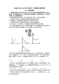 2023宣城高二上学期期末物理试题无答案