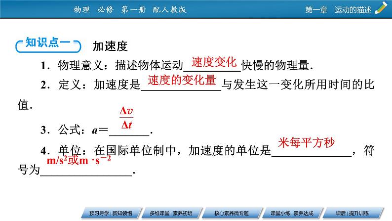 第1章 4速度变化快慢的描述——加速度课件PPT04