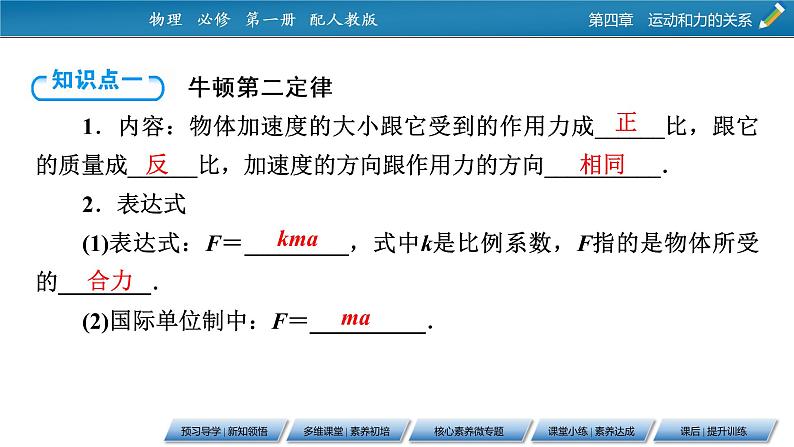 第4章 3牛顿第二定律课件PPT第4页