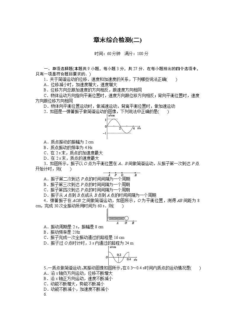 第二章末综合检测01