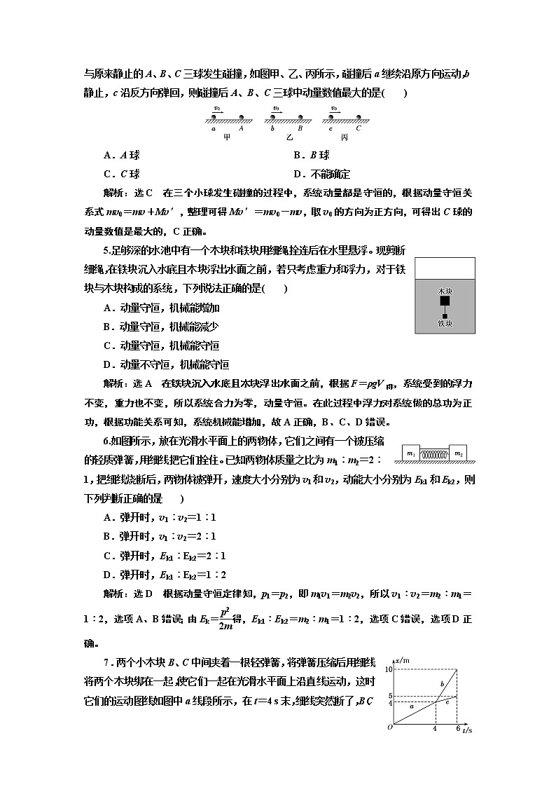 课时跟踪训练 （二）  动量守恒定律第2页