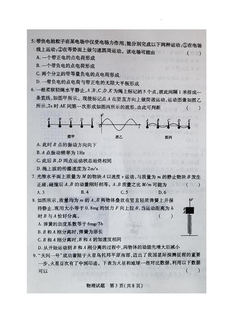 2023届辽宁省教研联盟高三第一次调研测试（一模）物理第3页