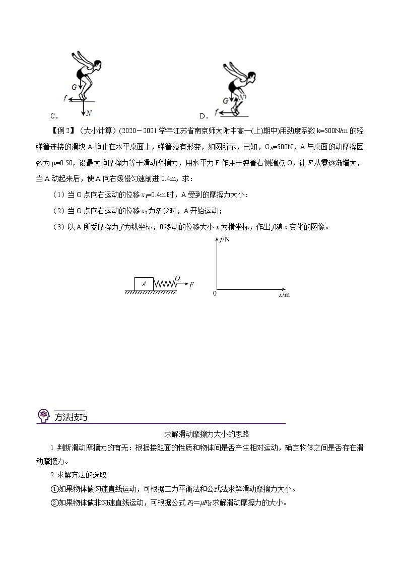 3.2  摩擦力  -高一物理精讲精练（人教版必修第一册）（原卷版）第2页