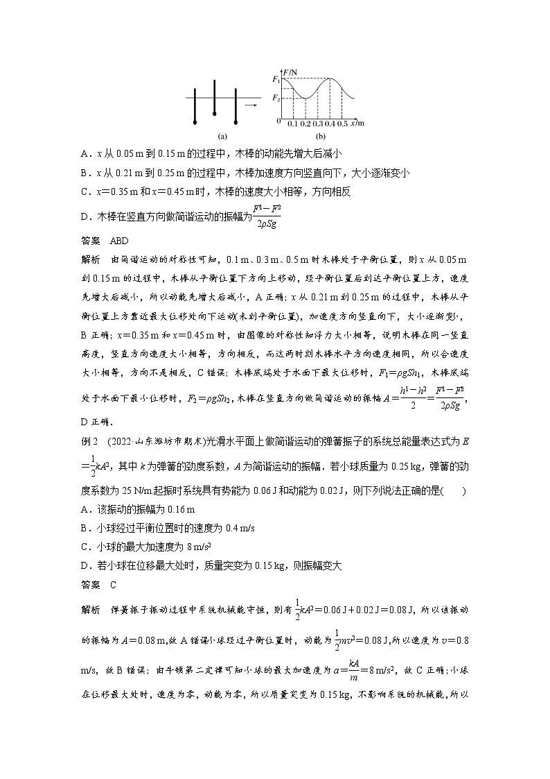 2023年高考物理二轮复习微专题专题5第12讲机械振动和机械波(教师版)第3页