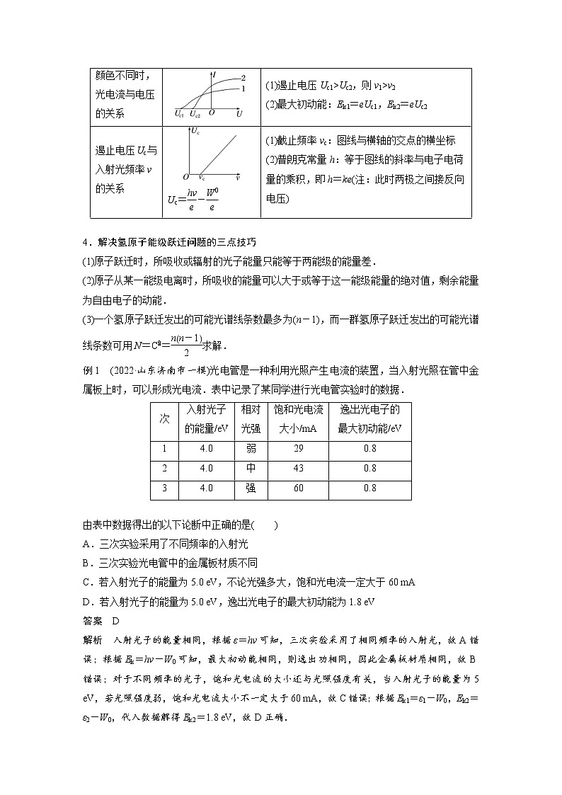 2023年高考物理二轮复习微专题专题6第15讲近代物理(教师版)02