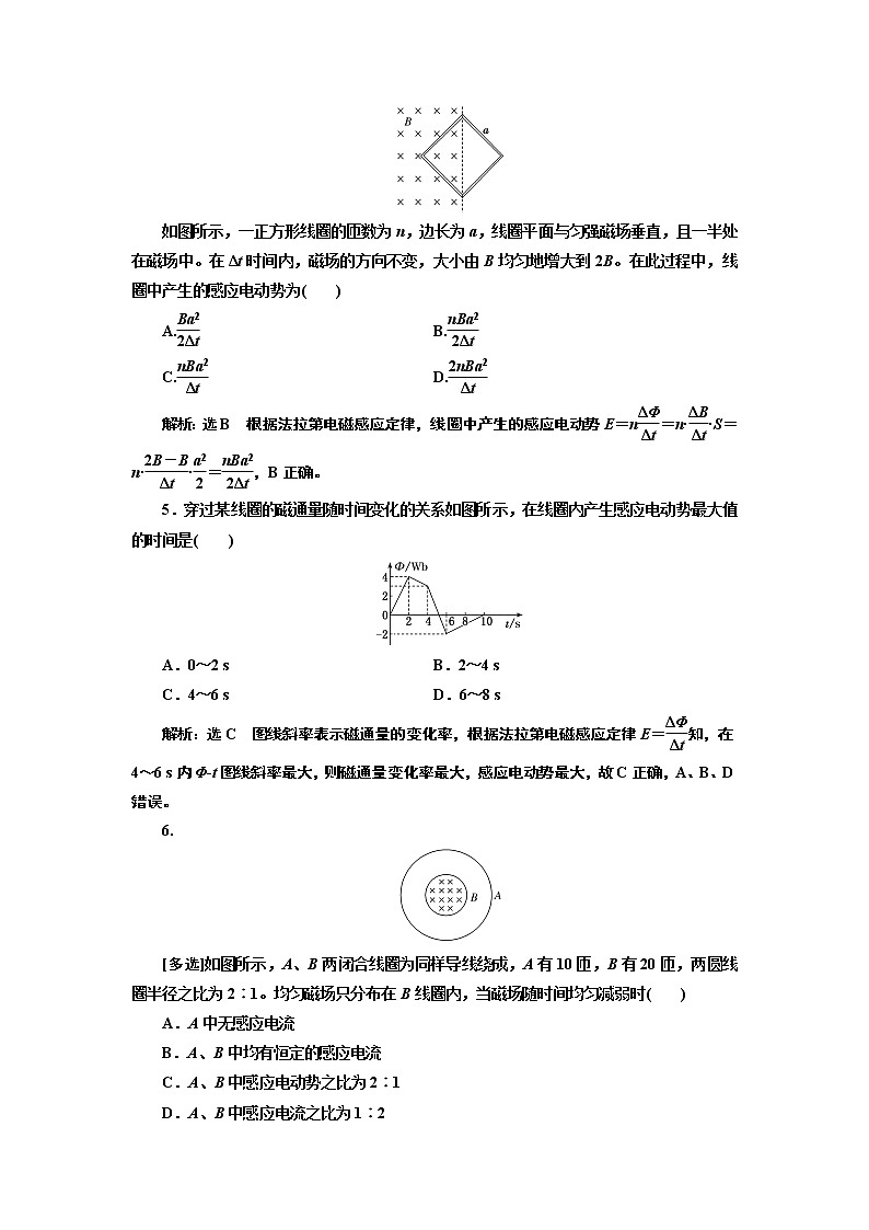 课时跟踪训练（七）  法拉第电磁感应定律第2页