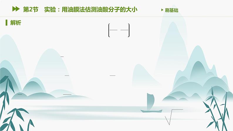 第2节　实验：用油膜法估测油酸分子的大小课件PPT04