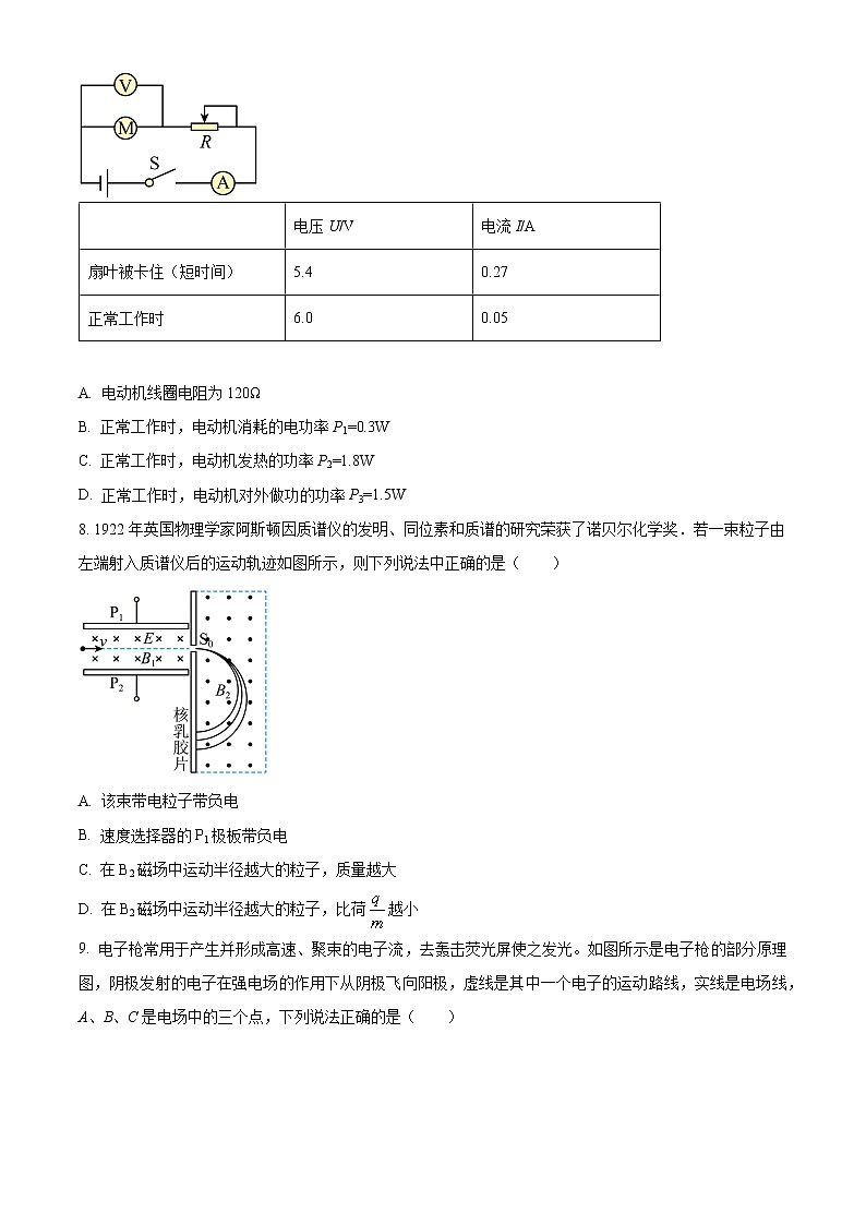 2023赤峰红山区高二上学期期末物理试题含解析03