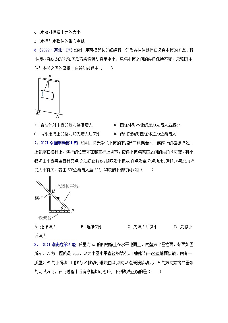 专题02 相互作用　力-五年（2018-2022）高考物理真题分项汇编（全国通用）（原卷版）第3页