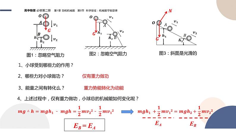 配套新教材-物理-山东科技版-必修第二册-1.5 科学验证：机械能守恒定律（课件PPT）第5页