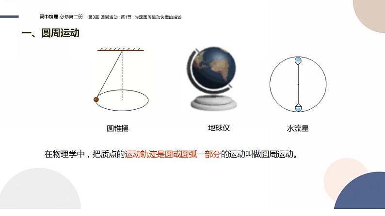 配套新教材-物理-山东科技版-必修第二册-3.1 匀速圆周运动快慢的描述（课件PPT）05