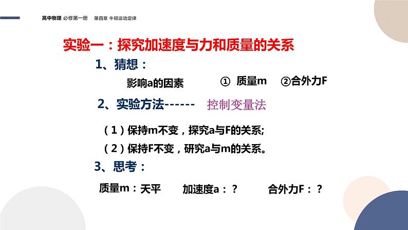 4.2加速度与力、质量之间的关系（课件PPT）04