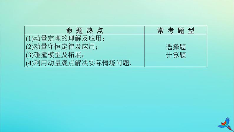 2023新教材高考物理二轮专题复习专题七动量定理动量守恒定律课件第3页