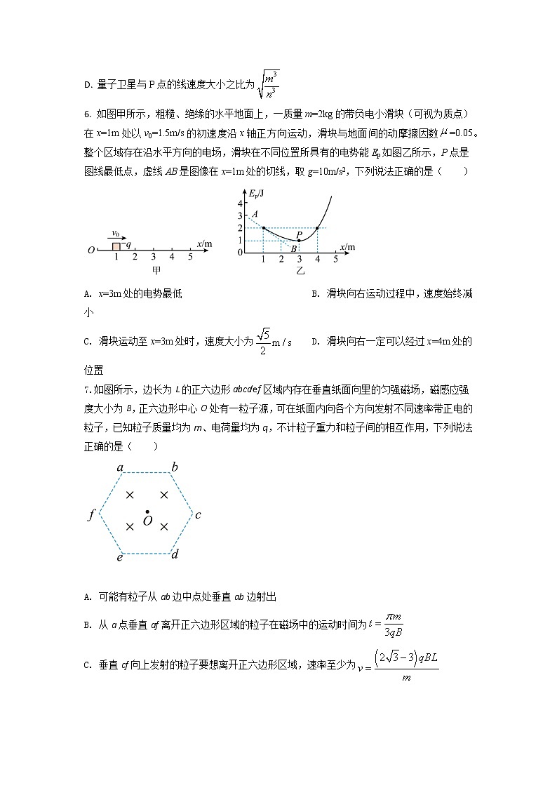 黄金卷03-【赢在高考·黄金8卷】备战2023年高考物理模拟卷（全国卷专用）03