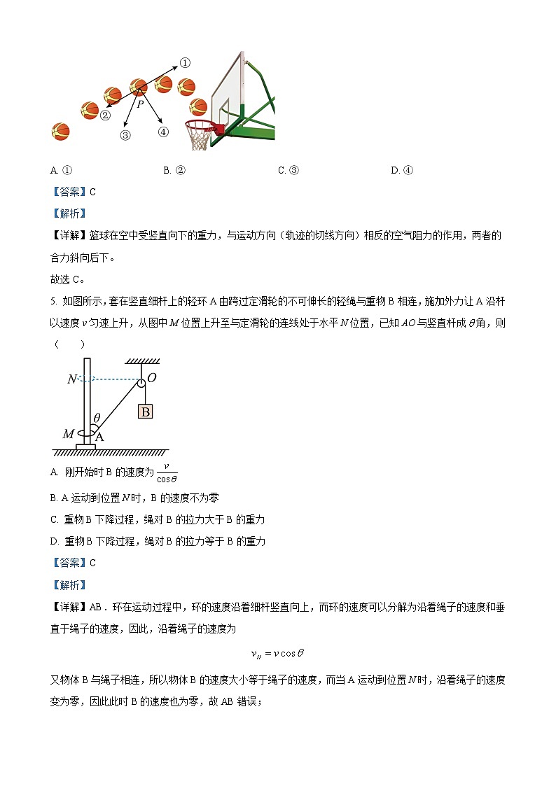 2022-2023学年辽宁省重点高中沈阳市郊联体高一上学期期末物理试题（解析版）第3页