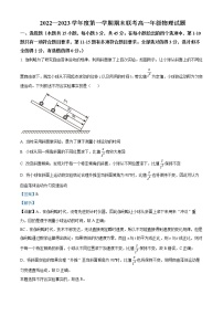 2022-2023学年陕西省西安市曲江第一中学高一上学期期末联考物理试题（解析版）