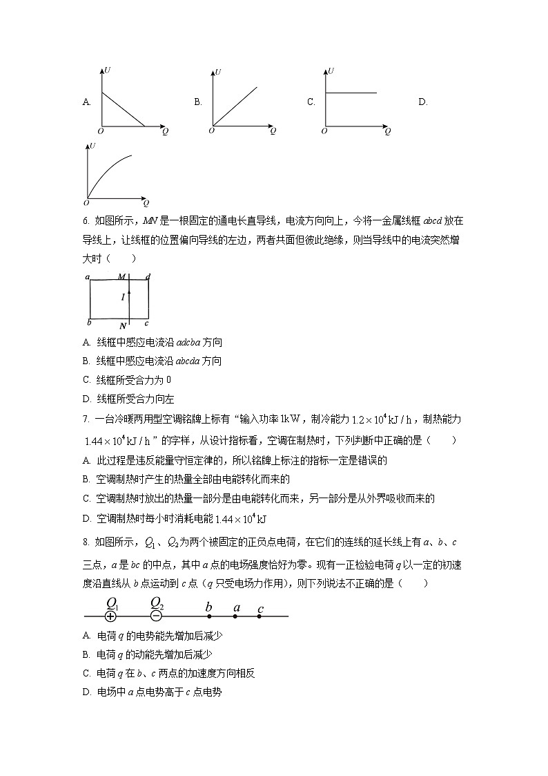 2022-2023学年上海交通大学附属中学高二下学期开学摸底考物理试题 Word版第2页