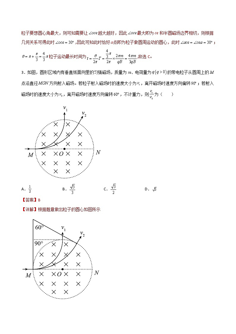 专题16 有界磁场及临界极值多解问题-2023年高三物理二轮高频考点冲刺突破03