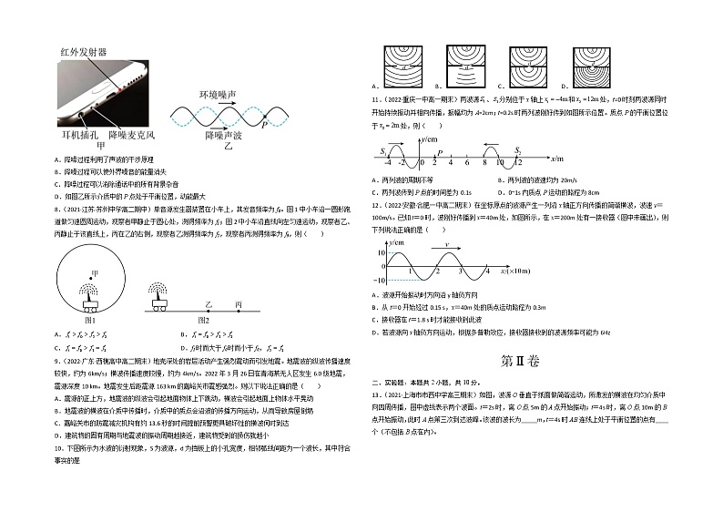 第三章 机械波 基础达标卷（A卷）-高二物理分层训练AB卷（人教版选择性必修第一册）02