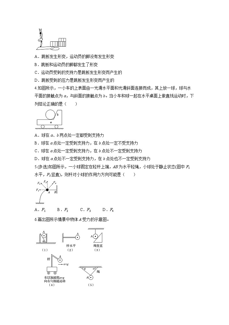 第三章 相互作用-1 重力弹力摩擦力 高三物理一轮复习 试卷03