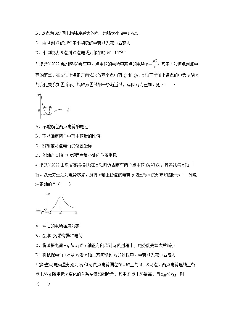 第九章 静电场-4图像问题和电容器（原卷版）第3页