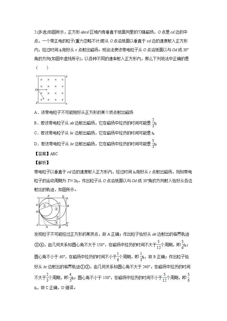 第十一章 磁场-4动态圆问题 高三物理一轮复习03