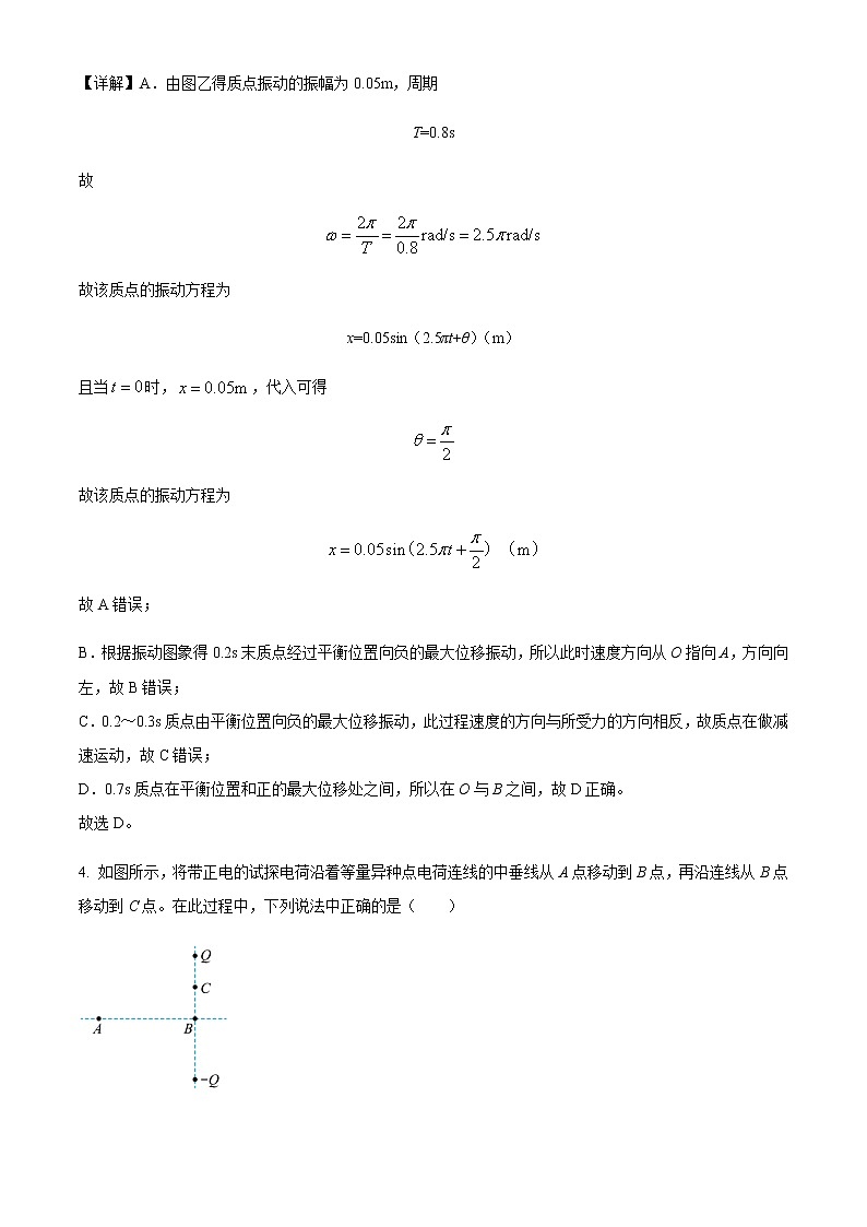 2022-2023学年广东省广州奥林匹克中学高二上学期末物理试题含解析03