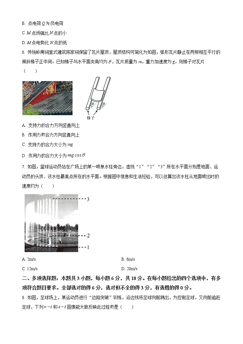2023广州高三下学期3月综合测试（一）（一模）物理含答案第3页