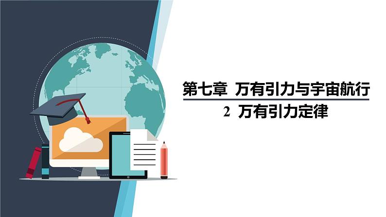 7.2万有引力定律 课件  高一下学期物理人教版（2019）必修第二册练习题第1页