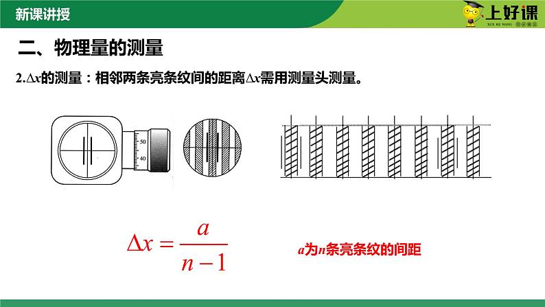 4.4实验：用双缝干涉测量光的波  高二物理（人教版2019选择性必修第一册）课件PPT08